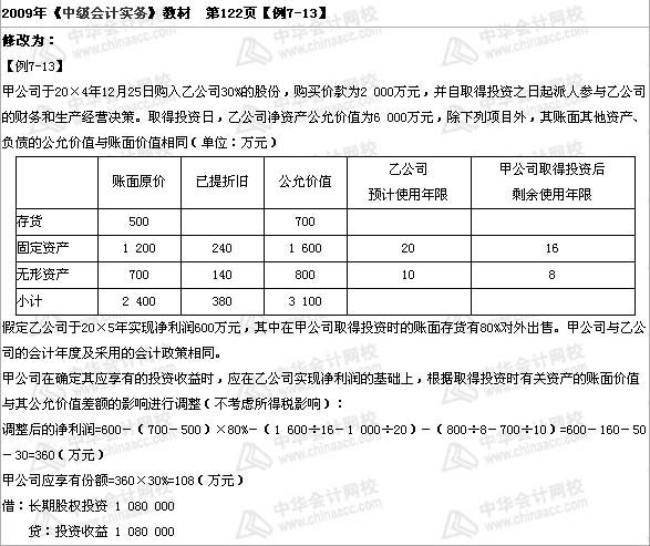 中級職稱《中級會計實務(wù)》第七章