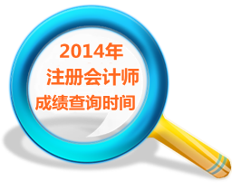 2014年注冊會計師成績查詢時間