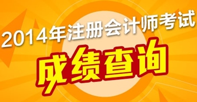 注冊(cè)會(huì)計(jì)師全國(guó)統(tǒng)一考試成績(jī)查詢(xún)2014