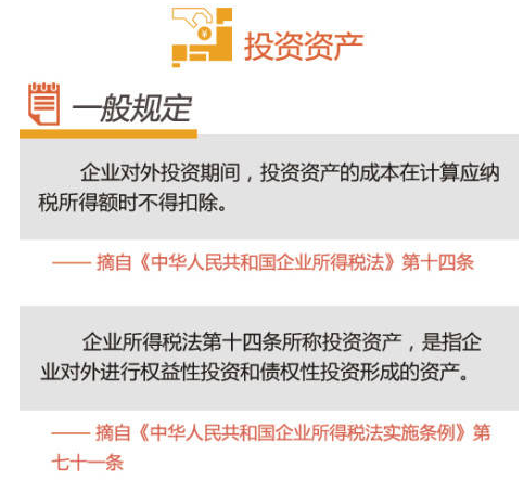 圖解資產的企業(yè)所得稅處理--投資資產和存貨篇