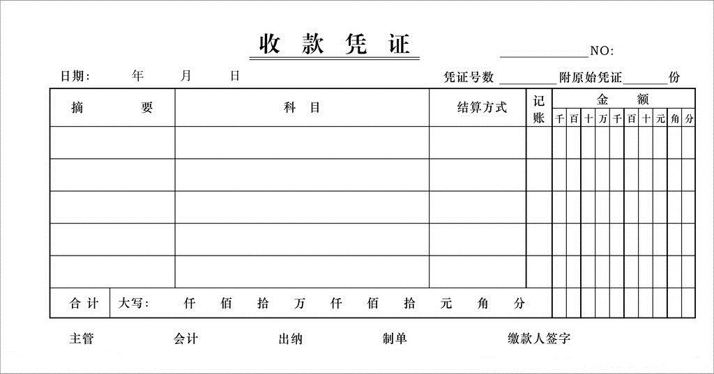 出納記賬憑證的種類(lèi)及格式有哪些