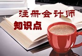 注冊(cè)會(huì)計(jì)師知識(shí)點(diǎn)