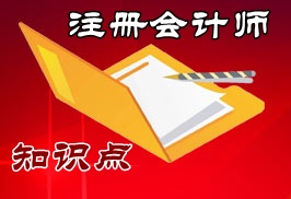 注冊會計師會計知識點(diǎn)