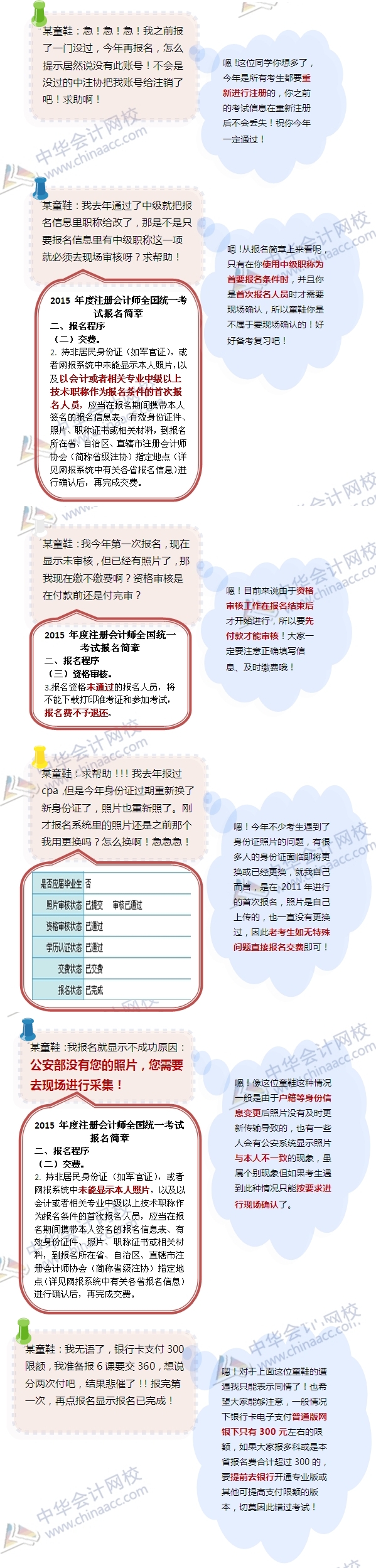 2015注冊會計師考試報名遇到的那些事兒