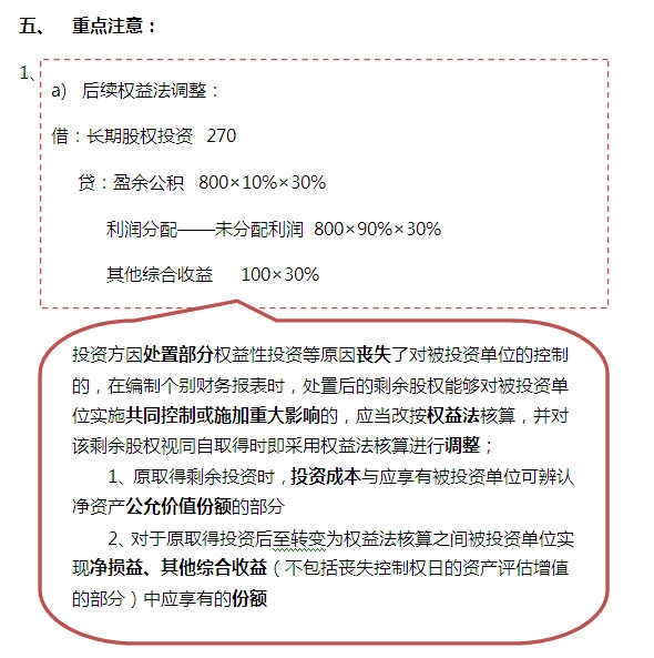 2015注會“借題發(fā)揮”會計篇：長期股權投資（方法轉換）