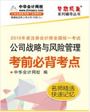 注冊會計師考前必背考點電子書-公司戰(zhàn)略與風(fēng)險管理