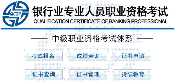 2015年銀行業(yè)專業(yè)人員中級(jí)職業(yè)資格考試預(yù)報(bào)名入口