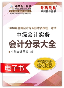 會計分錄大全電子書——中級會計實務(wù)