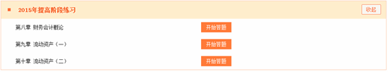 2015稅務(wù)師財(cái)務(wù)與會計(jì)提高階段練習(xí)第8、9、10章開通