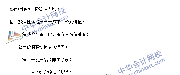 中級會計職稱《中級會計實務》高頻考點：投資性房地產的轉換