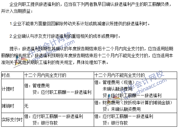 2016年注會(huì)《會(huì)計(jì)》高頻考點(diǎn)：辭退福利的確認(rèn)與計(jì)量