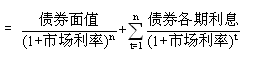 債券發(fā)行價(jià)格計(jì)算公式