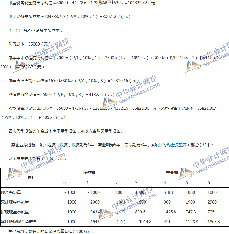 2017年中級(jí)會(huì)計(jì)職稱《財(cái)務(wù)管理》第六章精選練習(xí)題