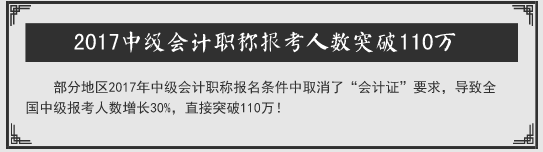 中級(jí)考生請(qǐng)聽(tīng)題：聽(tīng)說(shuō)2018年中級(jí)會(huì)計(jì)職稱(chēng)考試要卡通過(guò)率？