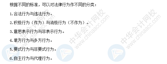 2018年初級會計職稱《經(jīng)濟法基礎(chǔ)》高頻考點：法律事實