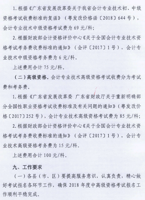 廣東肇慶2018年中級會計職稱報名時間及有關(guān)事項