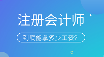 注冊(cè)會(huì)計(jì)師持證人到底能拿多少工資？