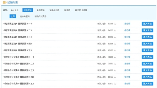 初級(jí)會(huì)計(jì)職稱考試模擬試題