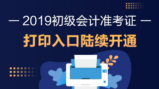 2019初級(jí)準(zhǔn)考證打印入口