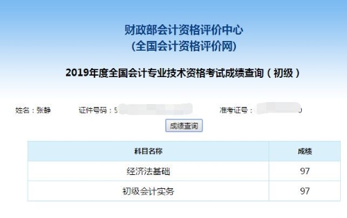 高分通過(guò)2019年初級(jí)會(huì)計(jì)考試