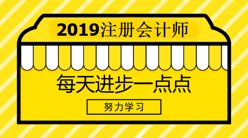 2019注冊(cè)會(huì)計(jì)師