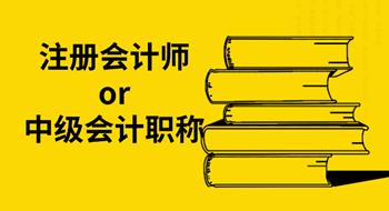 注冊會(huì)計(jì)師or中級會(huì)計(jì)職稱