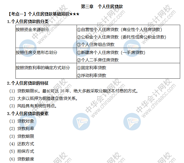 個(gè)人住房貸款基礎(chǔ)知識(shí)