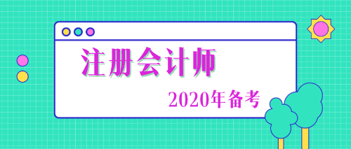 注冊會計(jì)師2020年備考