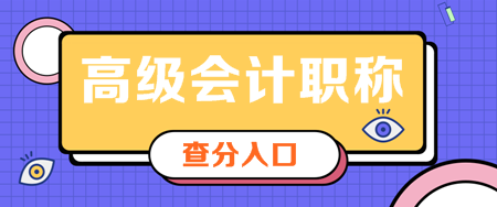 四川2019年高級會(huì)計(jì)師查分入口已開通