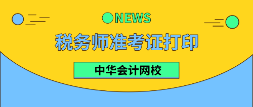 稅務(wù)師準考證打印