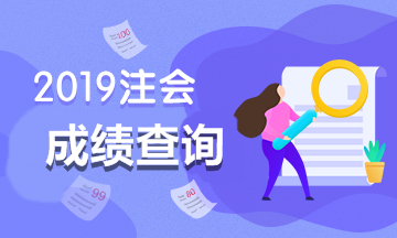 2019注會(huì)成績(jī)查詢