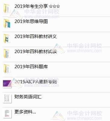 2019aicpa資料包