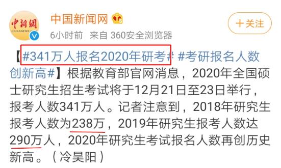 2020年考研人數(shù)創(chuàng)新高！那就不考CPA了？