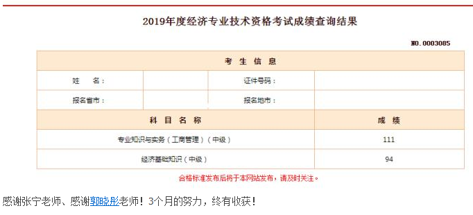 經(jīng)濟師考生成績6