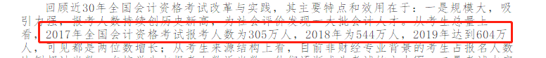 官方數(shù)據(jù)：2019年中級會計職稱通過率僅為13.125% 