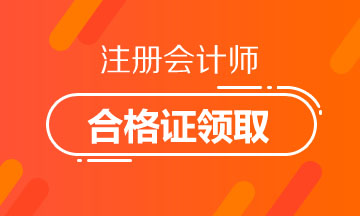 2019年山西太原注冊會計師證書領(lǐng)取時間