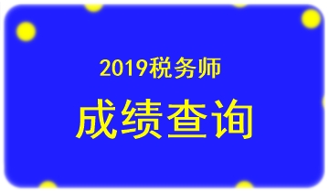 2019稅務(wù)師成績查詢