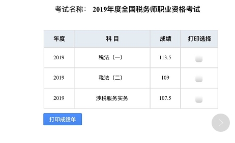 快來曬曬你的稅務師成績單