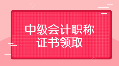 湖北武漢2019年中級會計證書領(lǐng)取需要攜帶哪些材料？