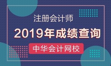 2019年安徽合肥注冊會計師查分是什么時候？