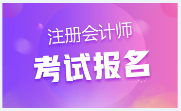 寧夏2020年注冊會計師報名時間