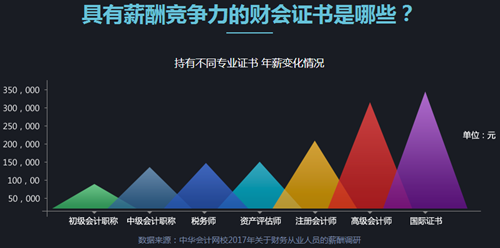 拿下高級會計師 年薪變化幅度這么大？