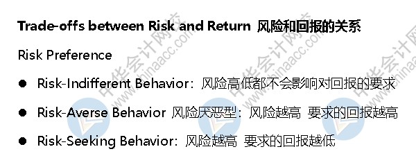 AICPA知識(shí)點(diǎn)：風(fēng)險(xiǎn)偏好-risk preference