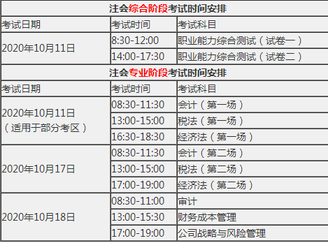 吉林省2020注冊會計師報名考試時間你了解了嗎？