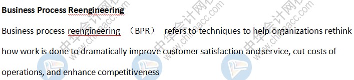 BEC知識(shí)點(diǎn)：Business Process Reengineering