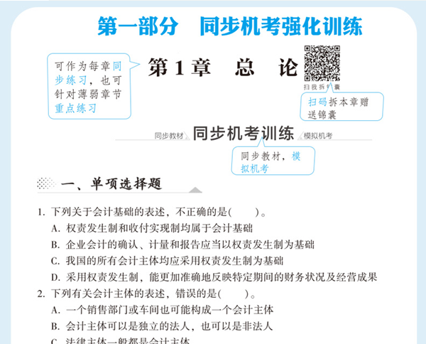 2020年注會(huì)《同步機(jī)試題庫(kù)一本通》電子版搶先試讀！速來圍觀