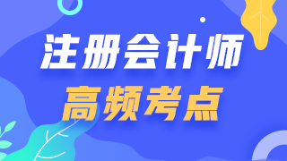 2020年注會《會計(jì)》高頻考點(diǎn)