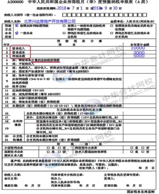 企業(yè)所得稅納稅申報表（A類）實(shí)務(wù)操作，快看過來！