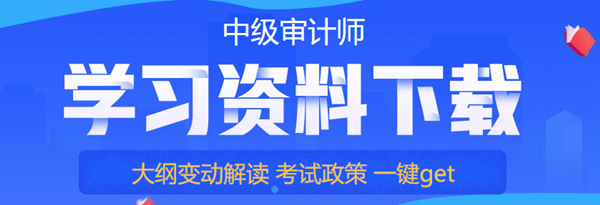 中級審計師學(xué)習(xí)資料