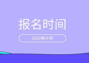 2020年審計(jì)師報(bào)名時(shí)間